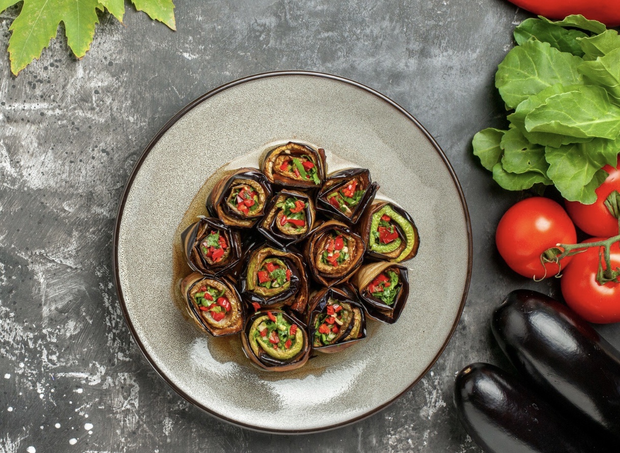 Gegrilde Aubergine Wrap